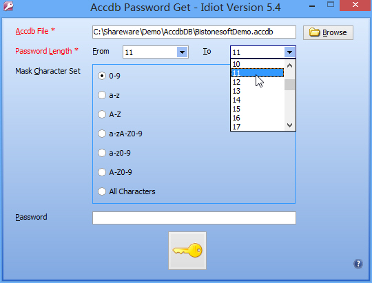 Set Password Mask Screenshot